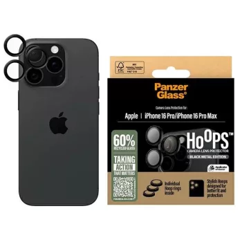   PanzerGlass Hoops tok, fekete Lens Protector iPhone 16 Pro 6.3" / 16 Pro Max 6.9" 1284