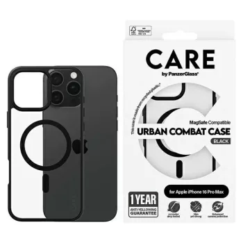   CARE by PanzerGlass Flagship Urban Case iPhone 16 Pro Max 6,9" tok, fekete MagSafe 1360