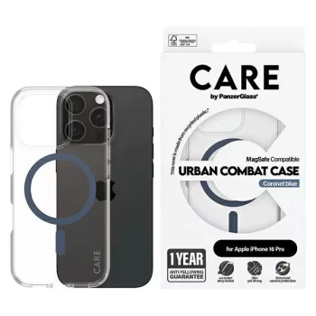   CARE by PanzerGlass Flagship Case iPhone 16 Pro 6.3" MagSafe tok, kék 1366