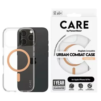   CARE by PanzerGlass Flagship Case iPhone 16 Pro 6,3" MagSafe tok, barackszín 1374