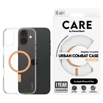   CARE by PanzerGlass Flagship Case iPhone 16 Plus 6,7" MagSafe tok, barackszín 1375