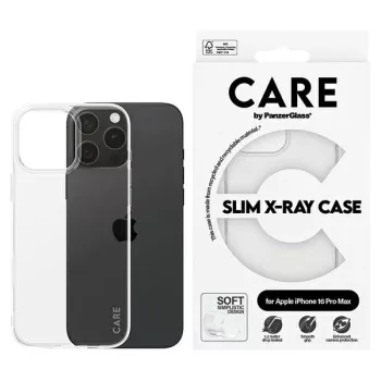   CARE by PanzerGlass X-Ray Soft Basic Case iPhone 16 Pro Max 6.9" tok, átlátszó 1444