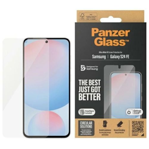 PanzerGlass Ultra-Wide Fit Screen Protection Tempered Glass Samsung Galaxy S23 FE edzett üvegfólia