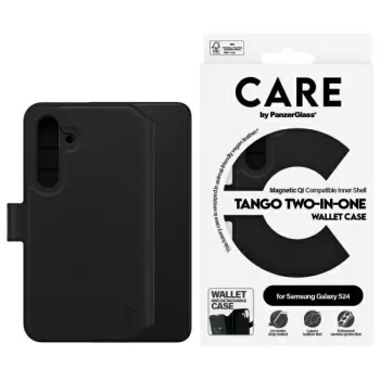   CARE by PanzerGlass Feature Tango 2in1 Wallet Samsung Galaxy S24 tok, fekete 1163