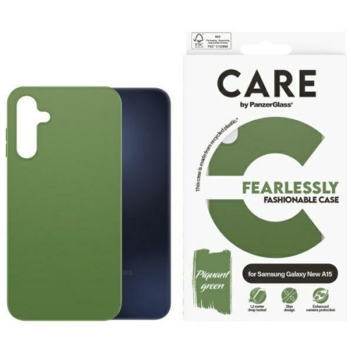 CARE by PanzerGlass Fashion Case Samsung Galaxy A16/A16 5G tok, zöld
