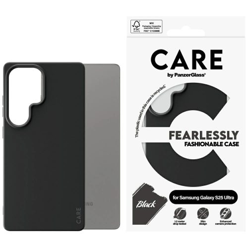 CARE by PanzerGlass Fashion Samsung Galaxy S25 Ultra tok, fekete