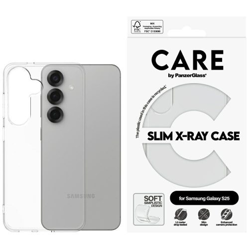 CARE by PanzerGlass Fashion X-Ray Samsung Galaxy S25 tok, átlátszó
