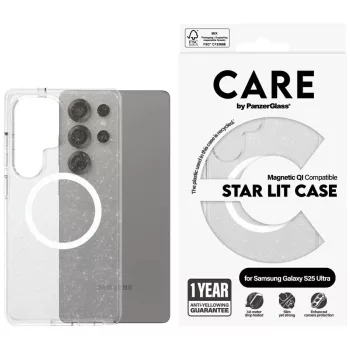   CARE by PanzerGlass Flagship Urban Combat StarLight White QI Samsung Galaxy S25 Ultra tok, átlátszó
