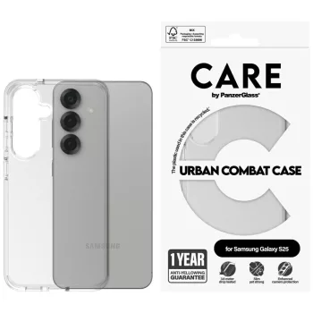   CARE by PanzerGlass Flagship Urban Combat Samsung Galaxy S25 tok, átlátszó