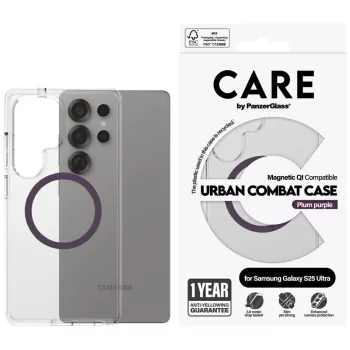   CARE by PanzerGlass Flagship Urban Combat case QI Samsung Galaxy S25 Ultra tok, átlátszó