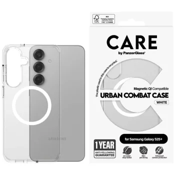   CARE by PanzerGlass Flagship Urban Combat QI Samsung Galaxy S25 Plus tok, átlátszó