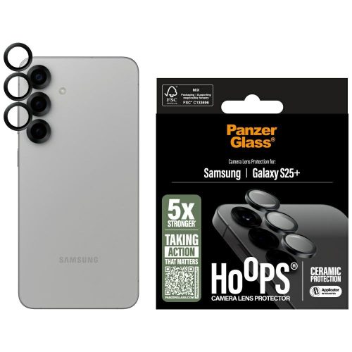 PanzerGlass Hoops Lens Protector Samsung Galaxy S25 Plus ceramic kameravédő üvegfólia