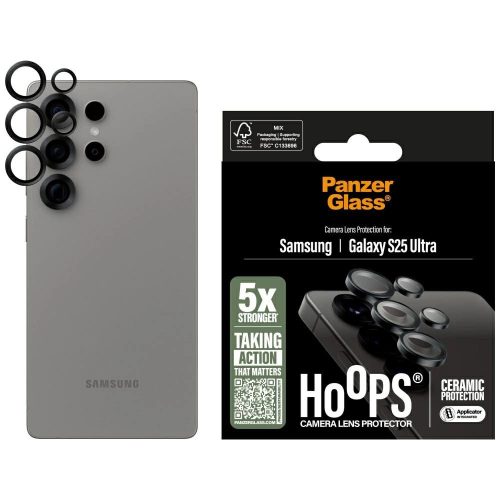PanzerGlass  Hoops Lens Protector Samsung Galaxy S25 Ultra ceramic kameravédő