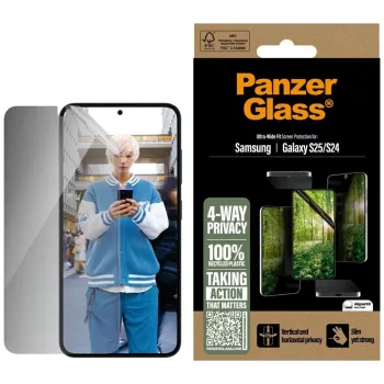   PanzerGlass Eco Matrix Ultra-Wide Fit Samsung Galaxy S25 edzett üvegfólia
