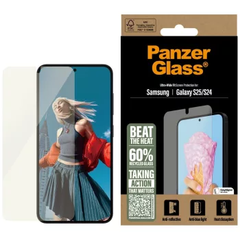   PanzerGlass All-in-One Ultra-Wide Fit Samsung Galaxy S25 edzett üvegfólia