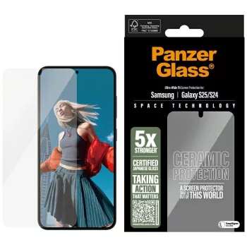   PanzerGlass Ultra-Wide Fit Samsung Galaxy S25 ceramic edzett üvegfólia