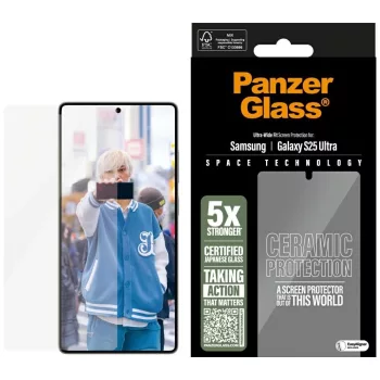   PanzerGlass Ultra-Wide Fit Samsung Galaxy S25 Ultra ceramic edzett üvegfólia