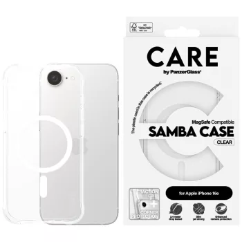   CARE by PanzerGlass Fashion MagSafe iPhone 16e tok, átlátszó