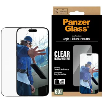   PanzerGlass Ultra-Wide Fit EasyAligner Tempered Glass iPhone 17 Pro Max edzett üvegfólia