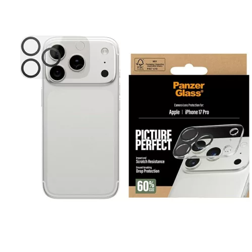 Tempered glass lens protector PanzerGlass PicturePerfect iPhone 17 Pro / 17 Pro Max kameravédő