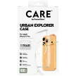 CARE by PanzerGlass Flagship Urban Explorer Case w. tok, fehér MagSafe iPhone 17 Pro tok, átlátszó