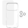 CARE by PanzerGlass Ftok, szürkeionable Combo 3in1 Case + Glass + Lens iPhone 17 Pro tok, átlátszó
