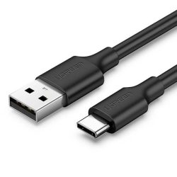 Ugreen USB/USB-C adat- és töltőkábel, 2A, 2m, fekete