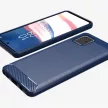 Carbon Case Flexible Samsung Galaxy Note 10 Lite hátlap, tok, sötétkék