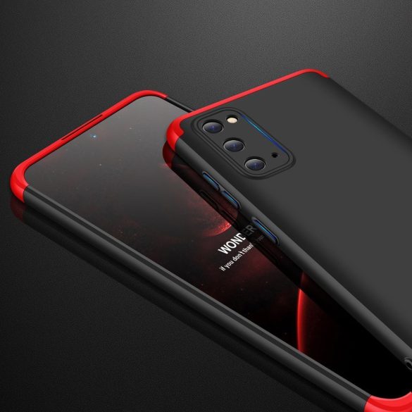 Full Body Case 360 Samsung Galaxy S20, hátlap, tok, fekete-piros