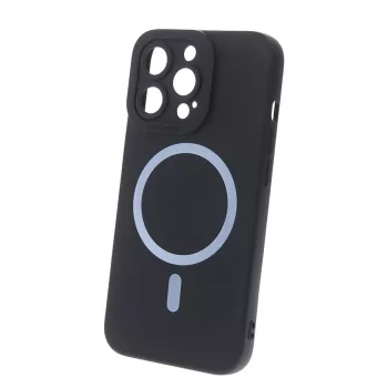   Silicon Mag Case MagSafe hátlap, tok iPhone 12 Pro Max 6,7", fekete