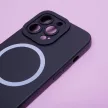 Silicon Mag Case MagSafe hátlap, tok iPhone 12 Pro Max 6,7", fekete