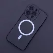 Silicon Mag Case MagSafe hátlap, tok iPhone 12 Pro Max 6,7", fekete