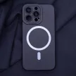 Silicon Mag Case MagSafe hátlap, tok iPhone 12 Pro Max 6,7", fekete