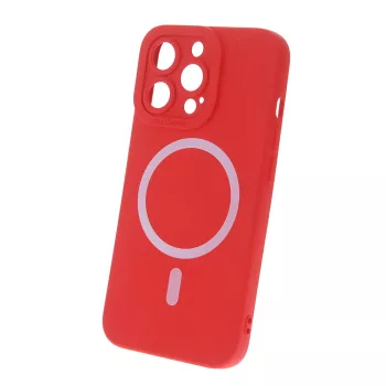   Silicon Mag Case MagSafe hátlap, tok iPhone 14 Pro 6,1", piros