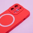 Silicon Mag Case MagSafe hátlap, tok iPhone 14 Pro 6,1", piros