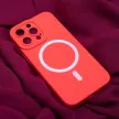 Silicon Mag Case MagSafe hátlap, tok iPhone 14 Pro 6,1", piros