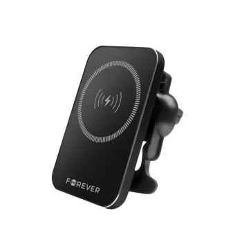   Forever car holder for air vent MACH-100 magnetic with wireless charging black 15W