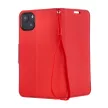 Smart Fancy iPhone 15 Plus 6,7" oldalra nyíló tok, piros-kék