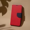 Smart Fancy iPhone 15 Plus 6,7" oldalra nyíló tok, piros-kék