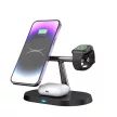 Maxlife MXWC-03 mágneses vezeték nélküli töltő 15W, fekete 3in1