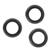 Set of lens glasses iPhone 15 / 15 Plus fekete kerettel (2 pcs)