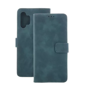   Smart Velvet Samsung Galaxy S24 Ultra oldalra nyíló tok, zöld