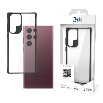   3MK SatinArmor + tok Samsung Galaxy S22 Ultra Military Grade ütésálló tok, átlátszó