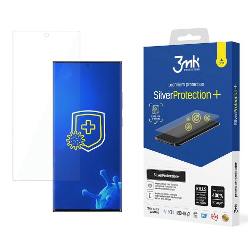 3MK Silver Protect+ Samsung S22 Ultra S908 Nedvesre szerelt fólia