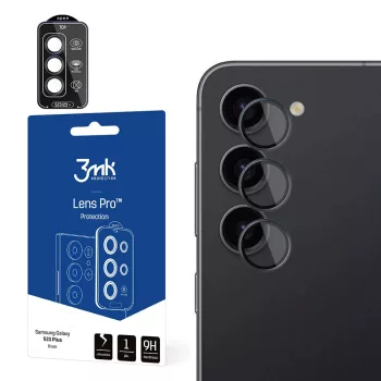   3MK Lens Protection Pro Samsung Galaxy S23, kamera objektív védelem rögzítőkerettel 1db, fekete