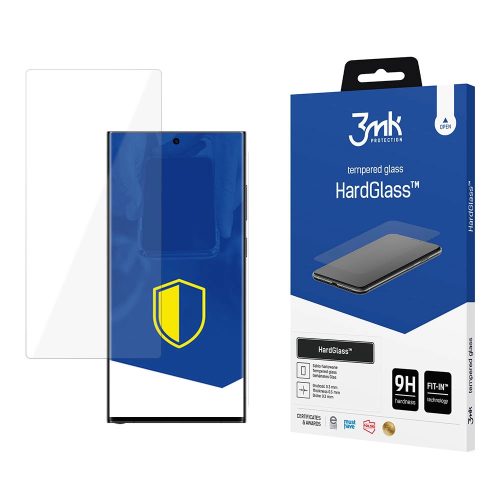 3MK edzett üvegfólia HardGlass Samsung Galaxy S24 Ultra, átlátszó