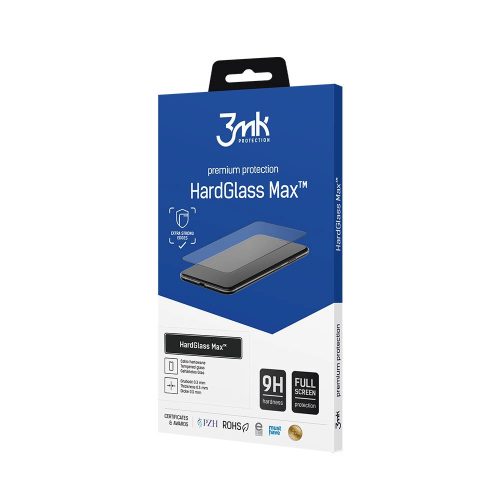 3MK HardGlass Max Samsung Galaxy S24 Plus, teljes képernyős ujjlenyomamentes edzett üvegfólia, fekete