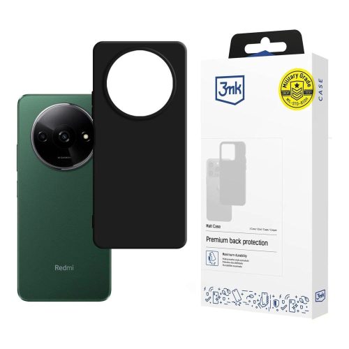 3MK Matt Case Xiaomi Redmi A3 tok, fekete