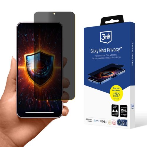 3mk Silky Matt Privacy Samsung Galaxy S24 Plus matt betekintésvédő védőfólia