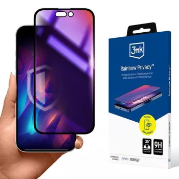 3MK Rainbow Privacy iPhone 15 betekintésvédő üvegfólia